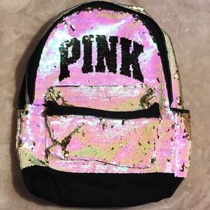 Victoria secret Pink sequin bling backpack